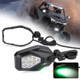 Polaris Ranger LED Lighted Side Mirrors with Green Ground Lights by Kemimoto